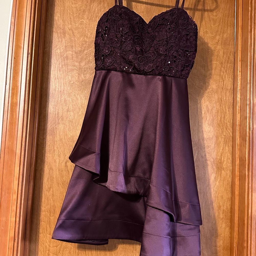 Burgundy homecoming dress